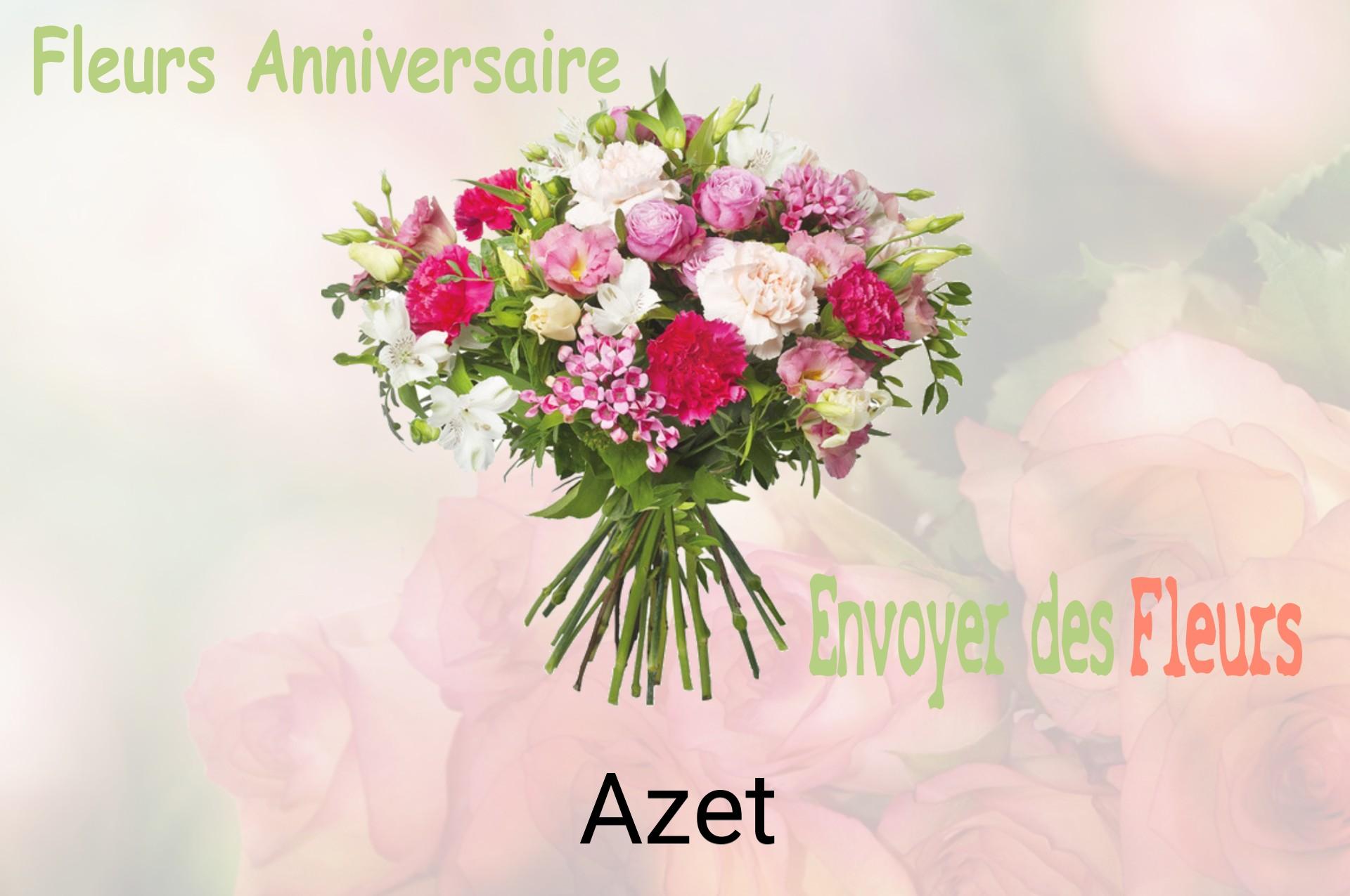 Bouquet de fleurs d’anniversaire livré à Azet